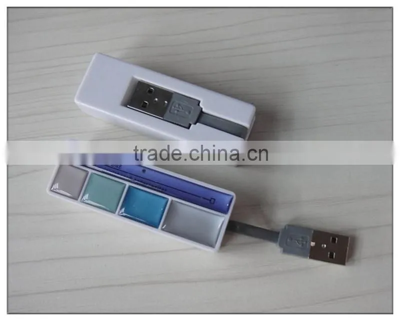 plastic custom smart card reader 2.0 with 4 ports(OS-CR107)