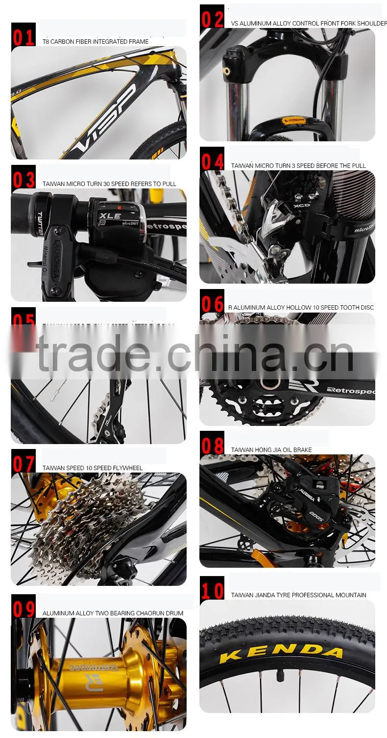 manufacturer race mountain bike chain cycling mtb bikes with double disc brake