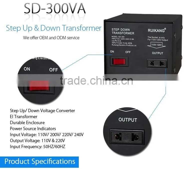 Best quality OEM Universal transformer 230v ac to 12v ac