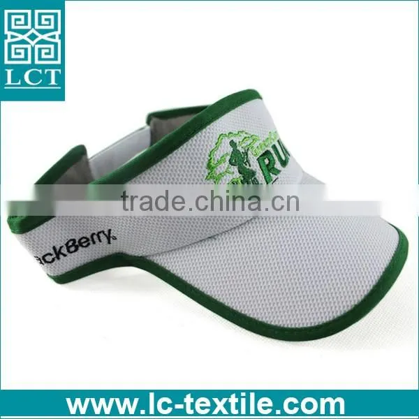 hot sell 55%coolmax 45%polyester sunvisor sport hat running cap