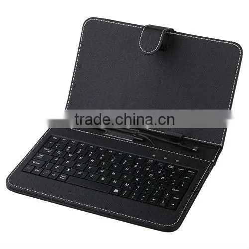8 inch Tablet case with mini usb port Keyboard Leather Case with mic usb port