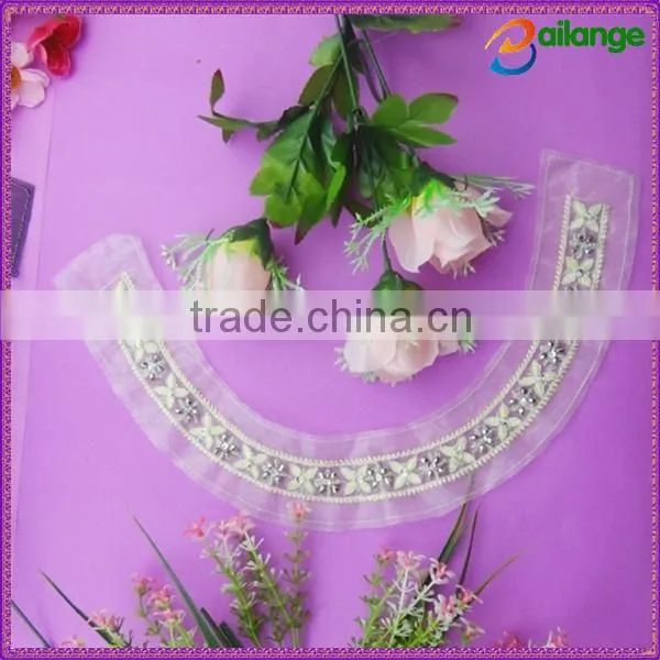 wholesale new fashion bridal crystal beaded necklace motif for garments