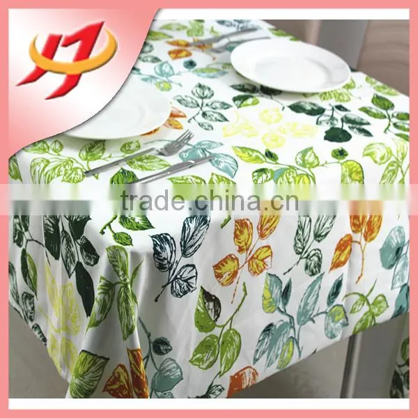 Polyester waterproof printed bamboo fabric for tablecloth