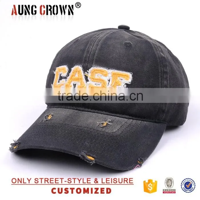 Applique wholesale custom cowboy baseball caps