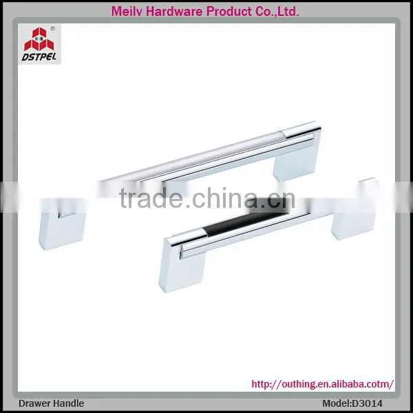 furniture hardware Brushed aluminium glass door cabinet pull handle