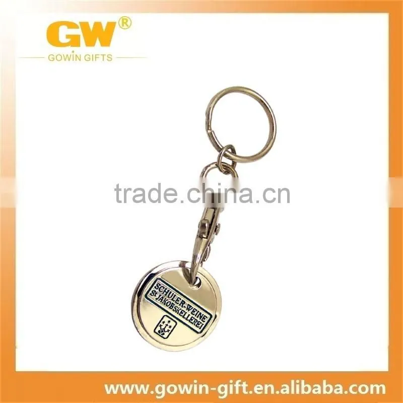 trolley token coin keychain /coin holder keychain