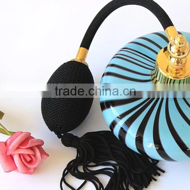 100ml Black Stripes Air Bag Perfume Bottle, Perfume Spray Packaging Gasbag Spray Pump