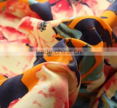China factory good supplier 100% spun rayon printed fabric