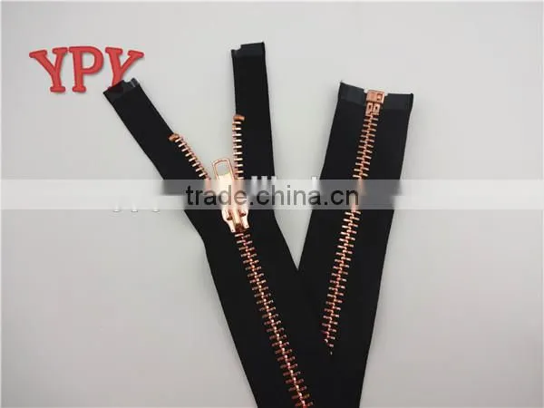 Close End Metal Zipper,Rose Gold Zipper