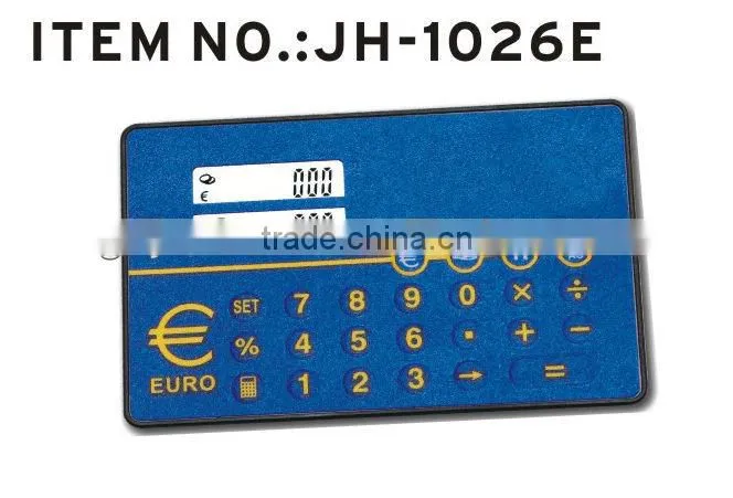 Card type countdown timer calculagraph