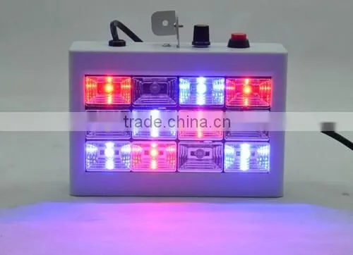 12pcs*1W R/G/B/RGB Plastic housing LED disco party Strobe Light