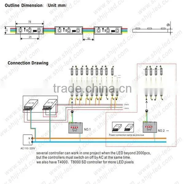 ws2801 rgb pixel led module