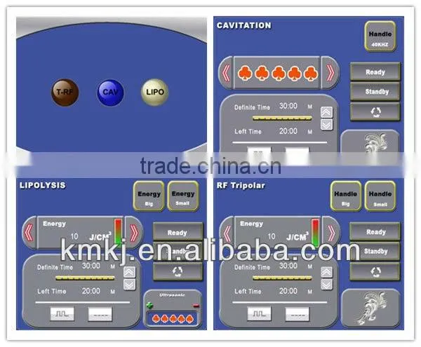 Whole sale !!! professional rf beauty machine with cavitation/lipolysis for skin beauty and body slimming