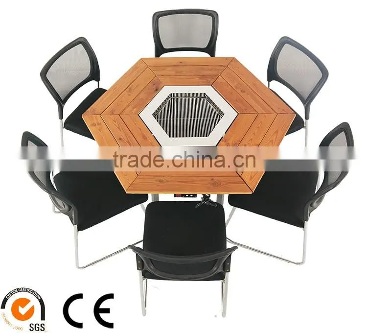 high quality china manufacturer AR-20161036 Easy assembled and clearn grill table
