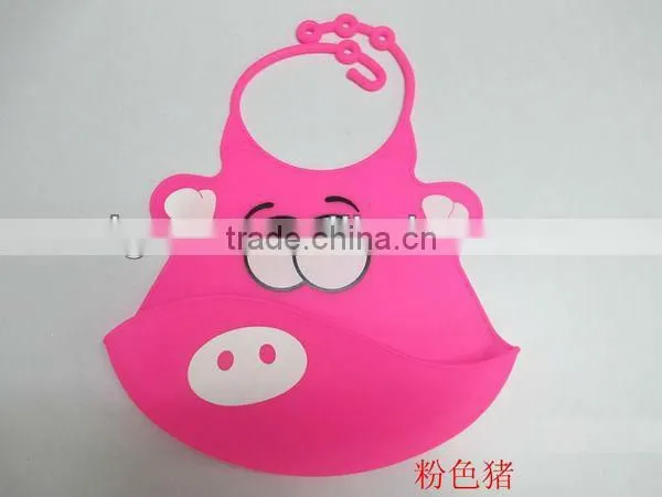 2013 Perfect design food grade silicone bib baby