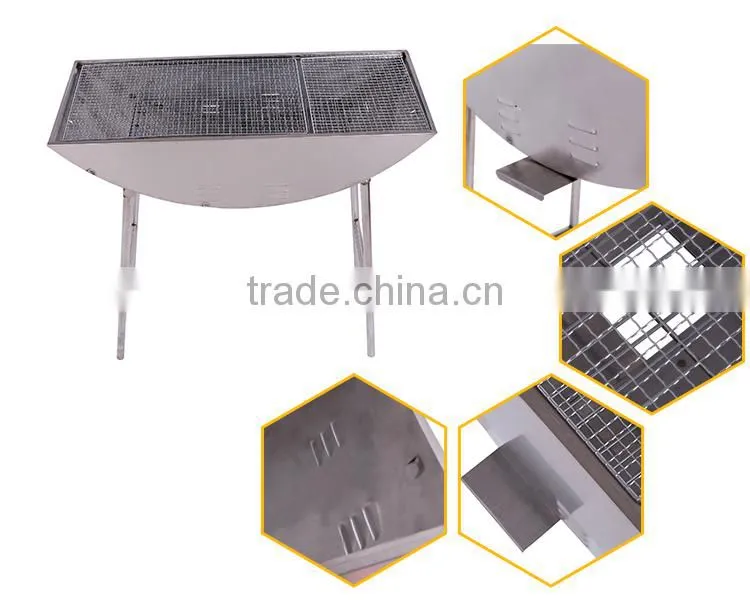 High Quality Wholesale price detachable party cast iron charcoal bbq grill