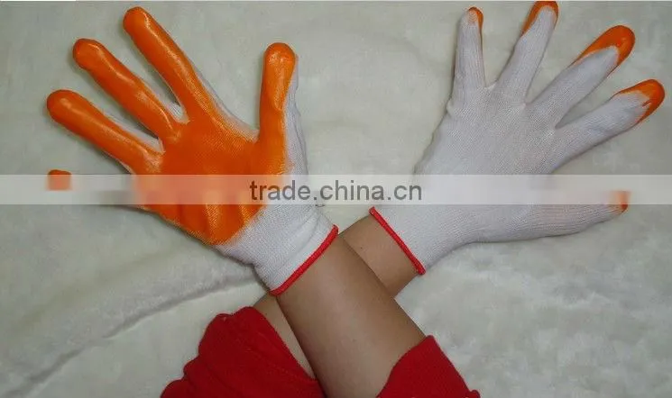 Hot sell nitrile nylon glove