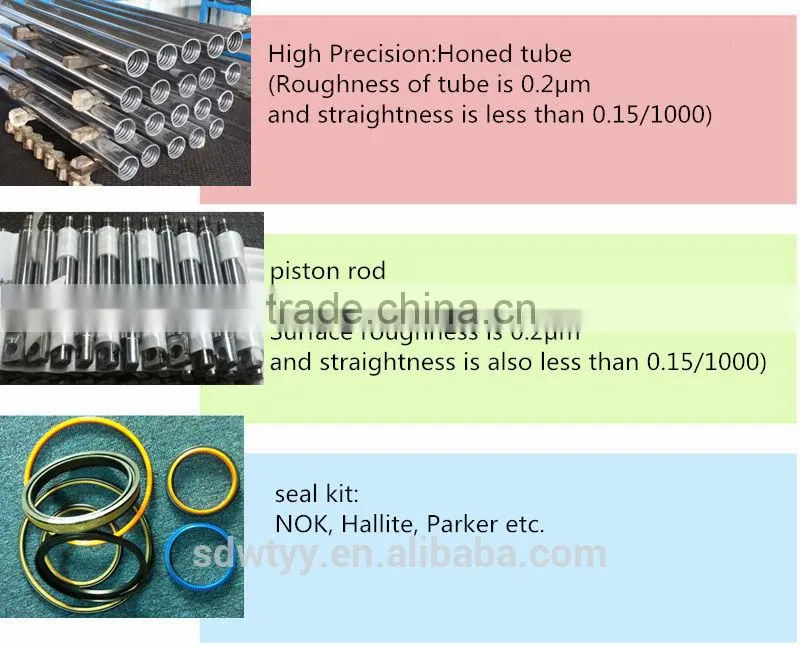 dump truck and oil field long stroke hydraulic cylinder