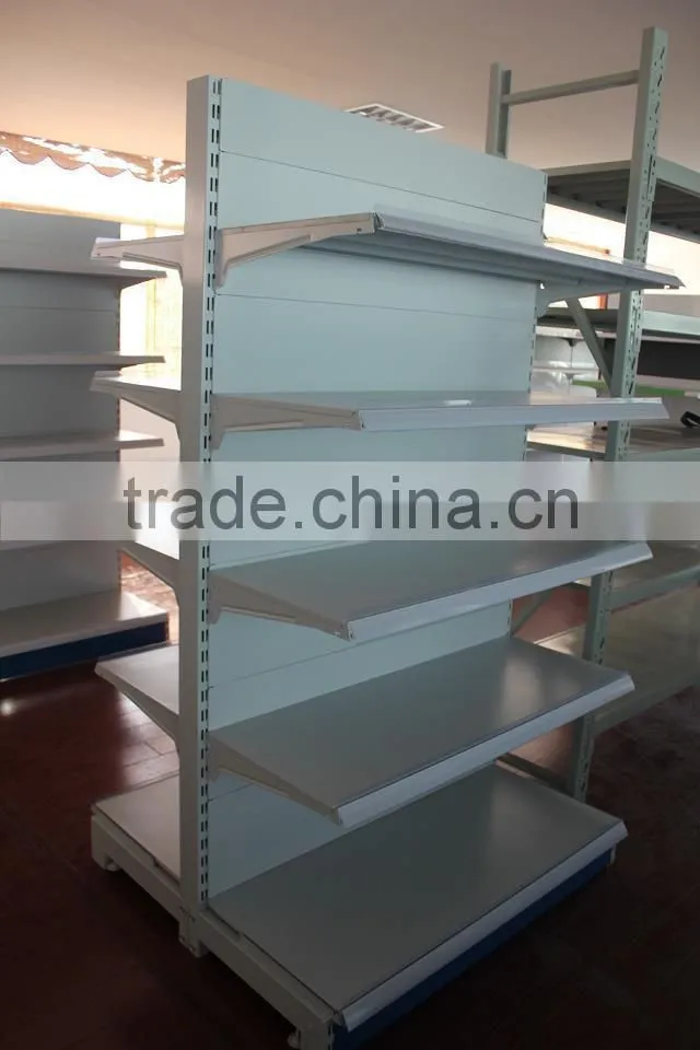 supermarket shelf with adjustable bracket