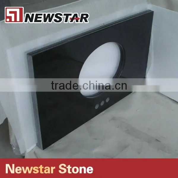 Newstar black granite bathroom countertop