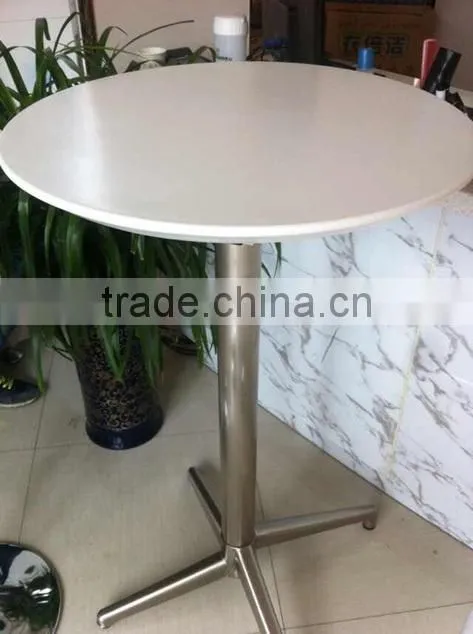 fashion modern outdoor folded ABS top brushed aluminum high cocktail table bar table LQ- BT309