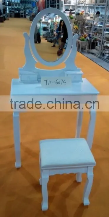 white french modern dressing table with mirror /Dressing Table with Stool/Wooden Dresser