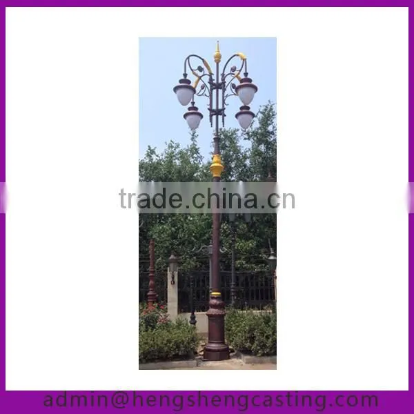 Middle East antique 7.8 meters bajaj street light poles