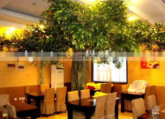 Real touch factory gloden artificial ficus tree fake banyan tree