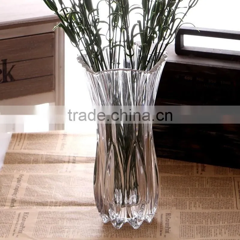 High quality fashionable glass vase for flower / clean glass vase / glass vase