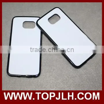 White PC case with TPU Edge uv printing phone case for iphone 6