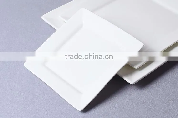 High quality white ceramic personalised plates