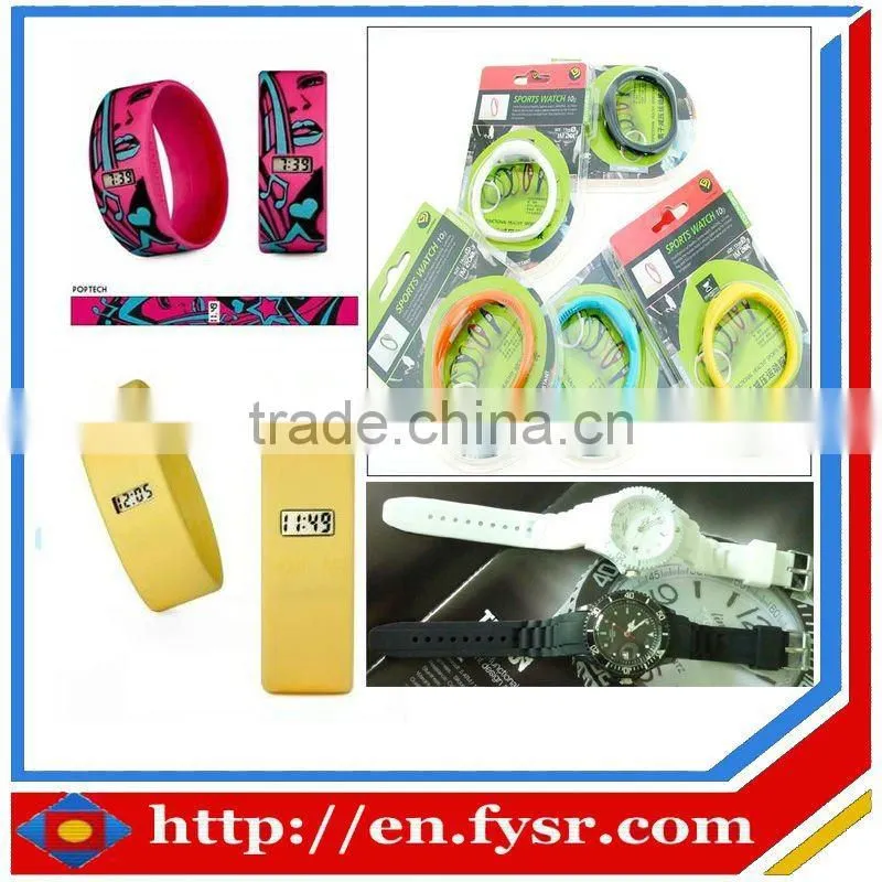2013 Popular silicone rubber minus ion watch