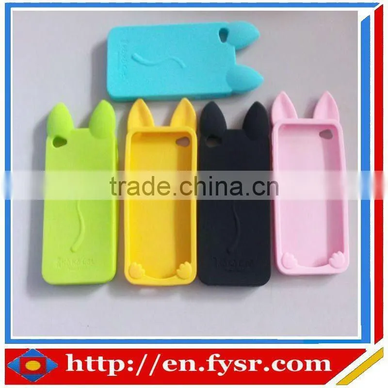 animal shape silicone cases for iphone/silicone phone case