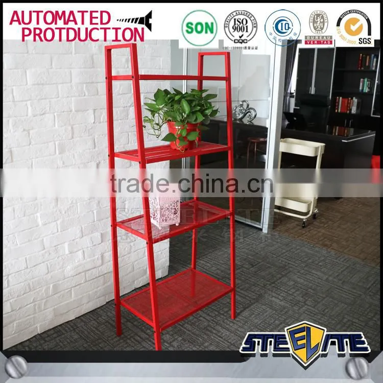 Factory price red color light duty metal display rack