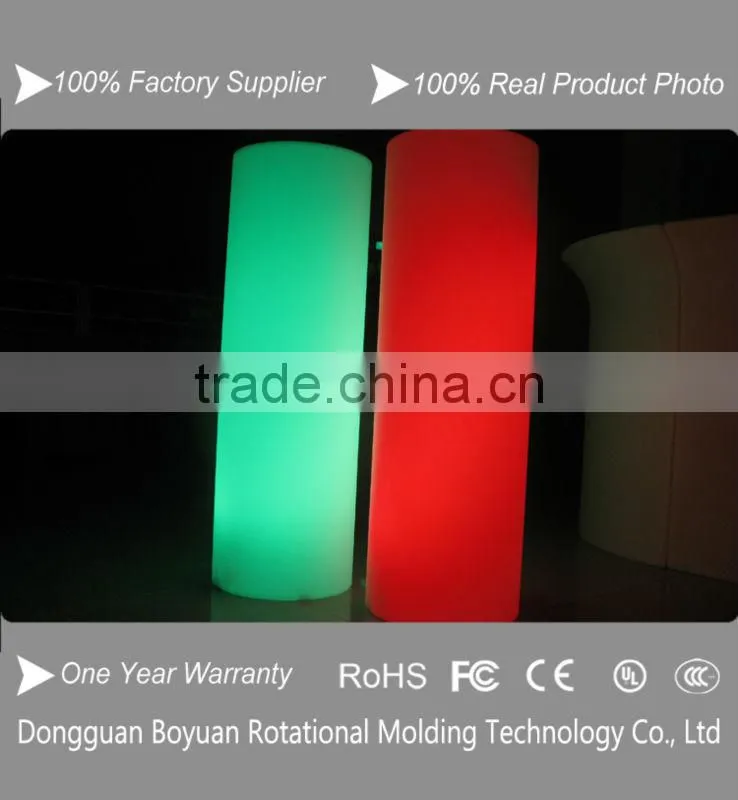 Colorful outdoor and indoor inflatable light cylinder with led,inflatable column with led light