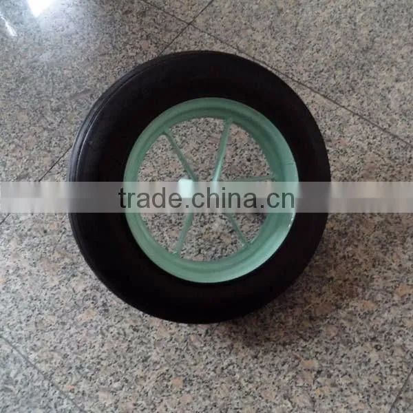 solid wheel 14x4 Solid rubber wheel 14*4/4.80