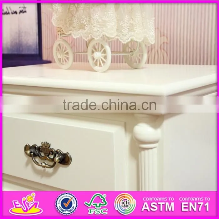 2016 wholesale bedroom white solid wood cabinets W08H065