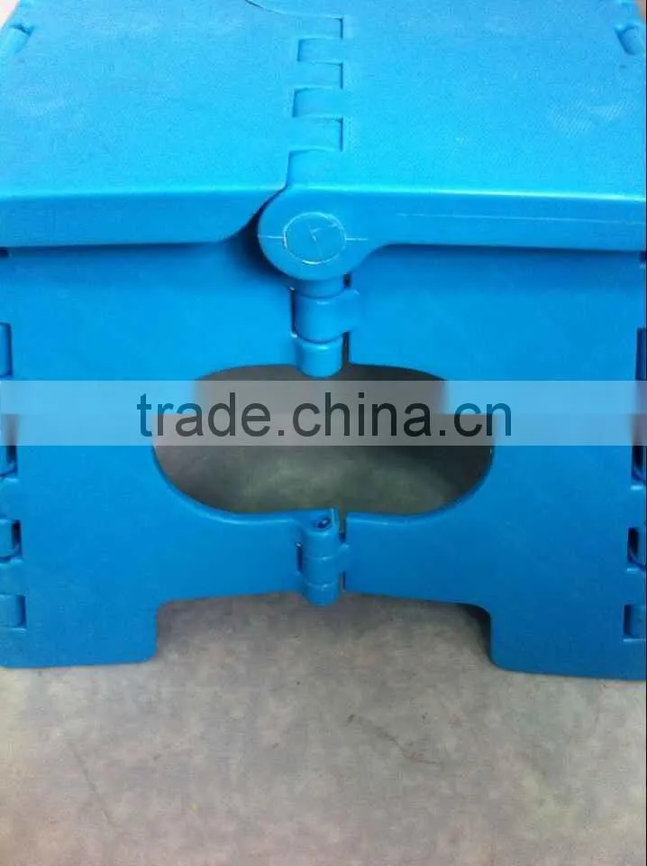 Multi-functional household blue folding step stool