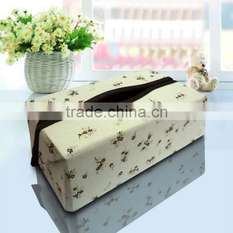 Foldable cloth tissue box