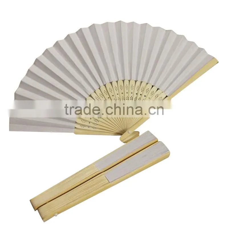 Wedding and party Promotional personalized decorative Lady Wood hand fans
