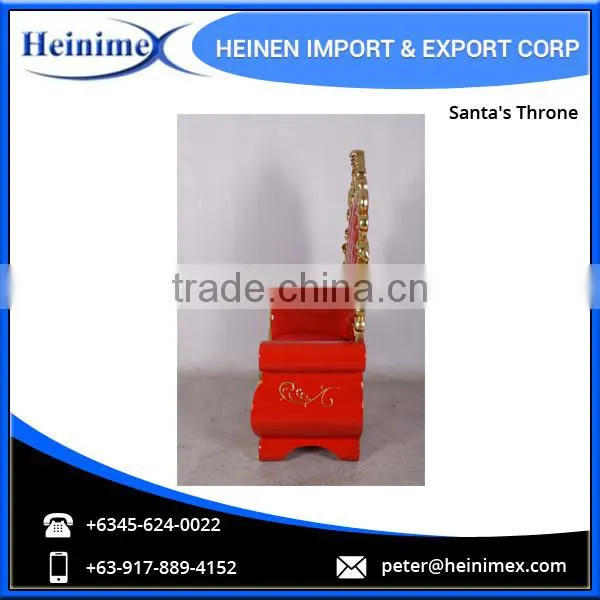 Fibreglass Decorative Santa's Throne Chair