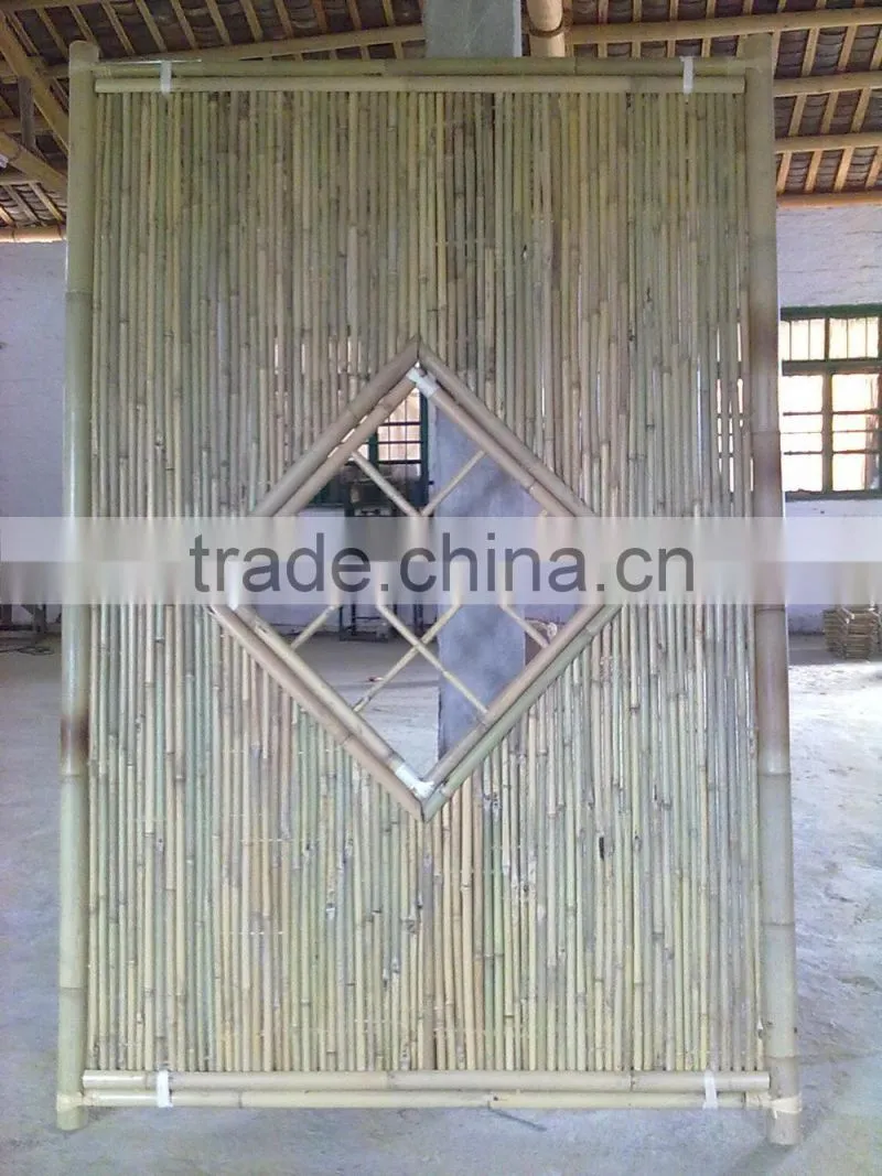 Small artifical garden bamboo fence