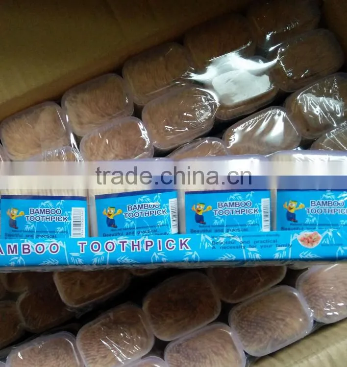 good quality Square Bottle for bamboo toothpicks 400pcs