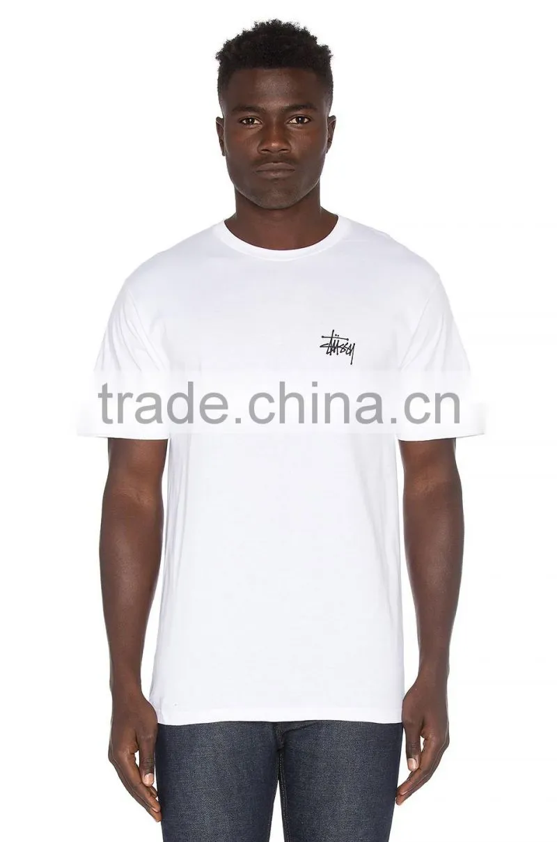 2017 Top Grade Casual Design Style Men's plain T-shirts for printing back