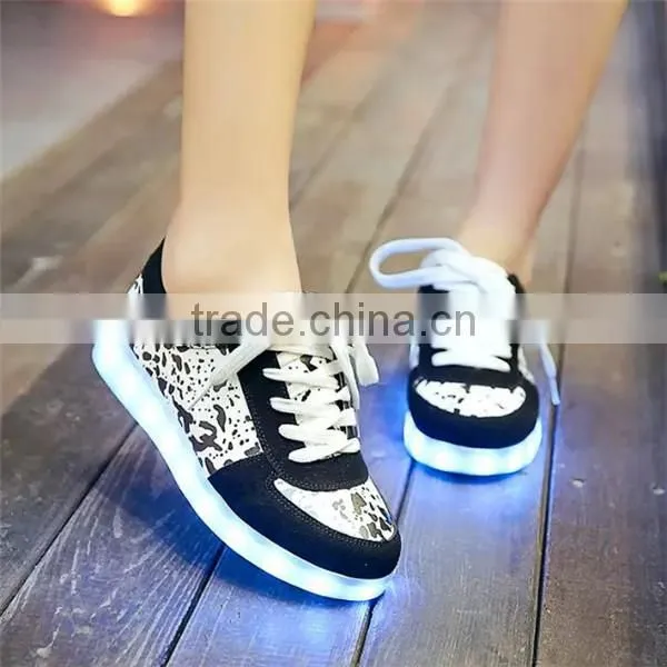 HFR-T1725 Spring 2015 fashion flowers printing ladies flat shoes cheap wholesale shoes in china