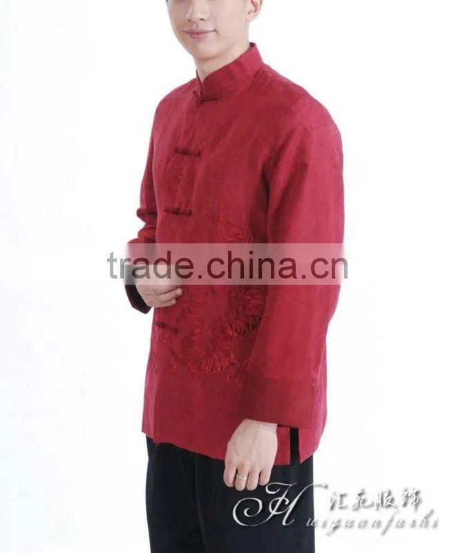chinese traditional long sleeve mens clothes