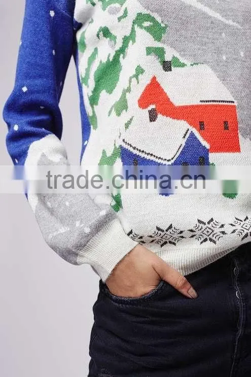 Adult knitted christmas jumpers snowflake sweater women