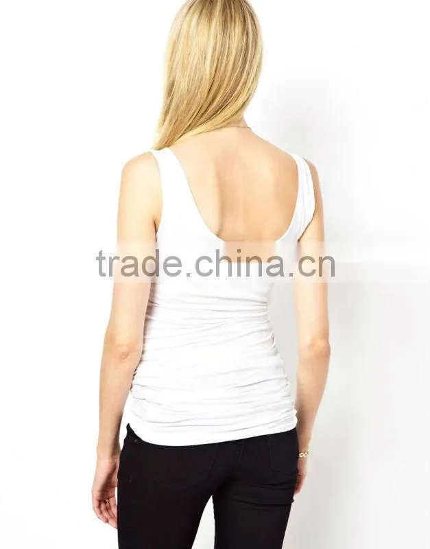 Plain white maternity tank tops wholesale