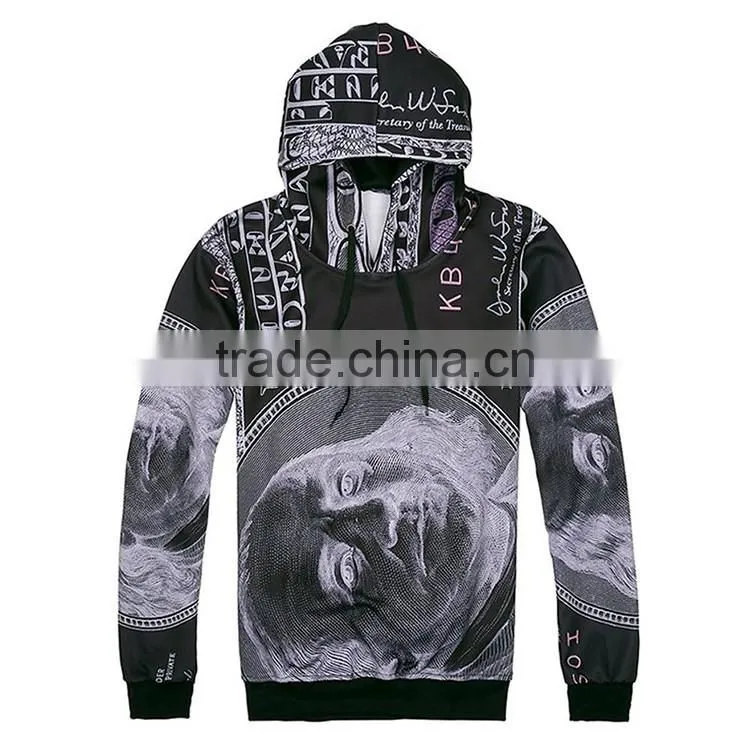 Design Your Own Sublimation Print 3D Long Sleeve Wholesale Camo Hoodie Sweatshirt