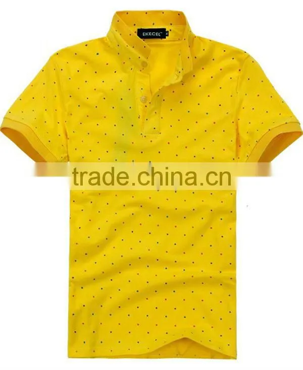 Custom-made fashion handsome plain polo shirt